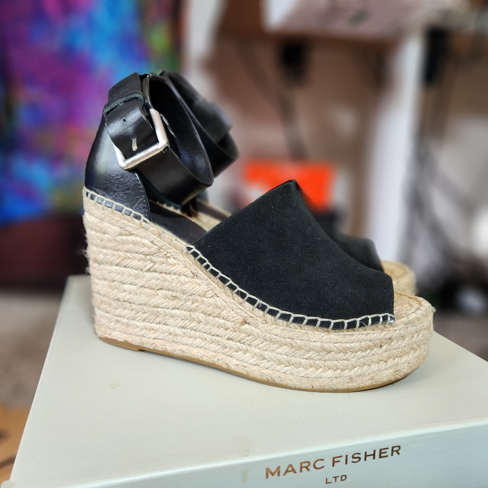 NIB Marc Fisher Adalyn Espadrille Platform Sandals